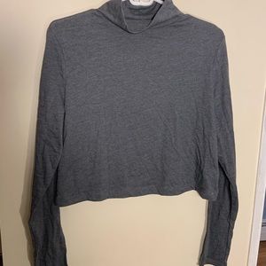Grey turtle neck
